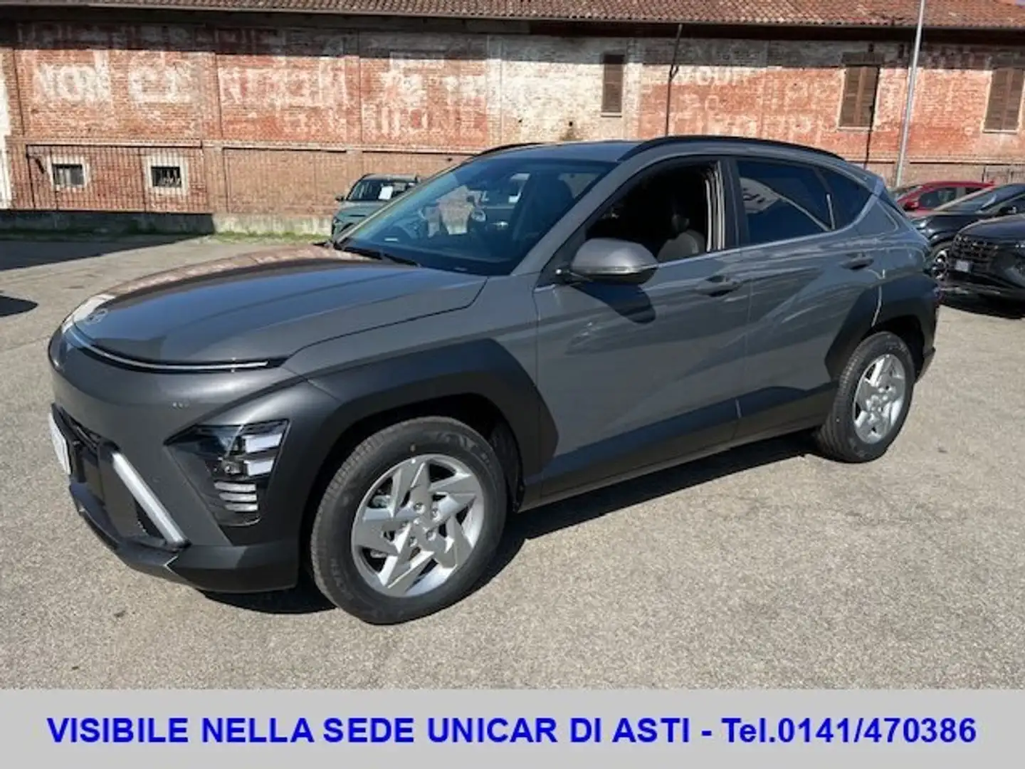 Hyundai KONA 1.0 T-GDI 48V XLine Plus 2WD 100CV MT Gris - 1
