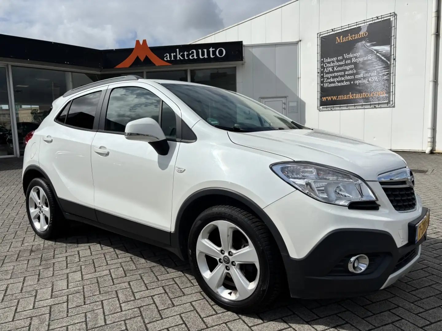 Opel Mokka 1.6 Cosmo Navi Cruise Trekhaak Parkeersensoren V+A Wit - 1