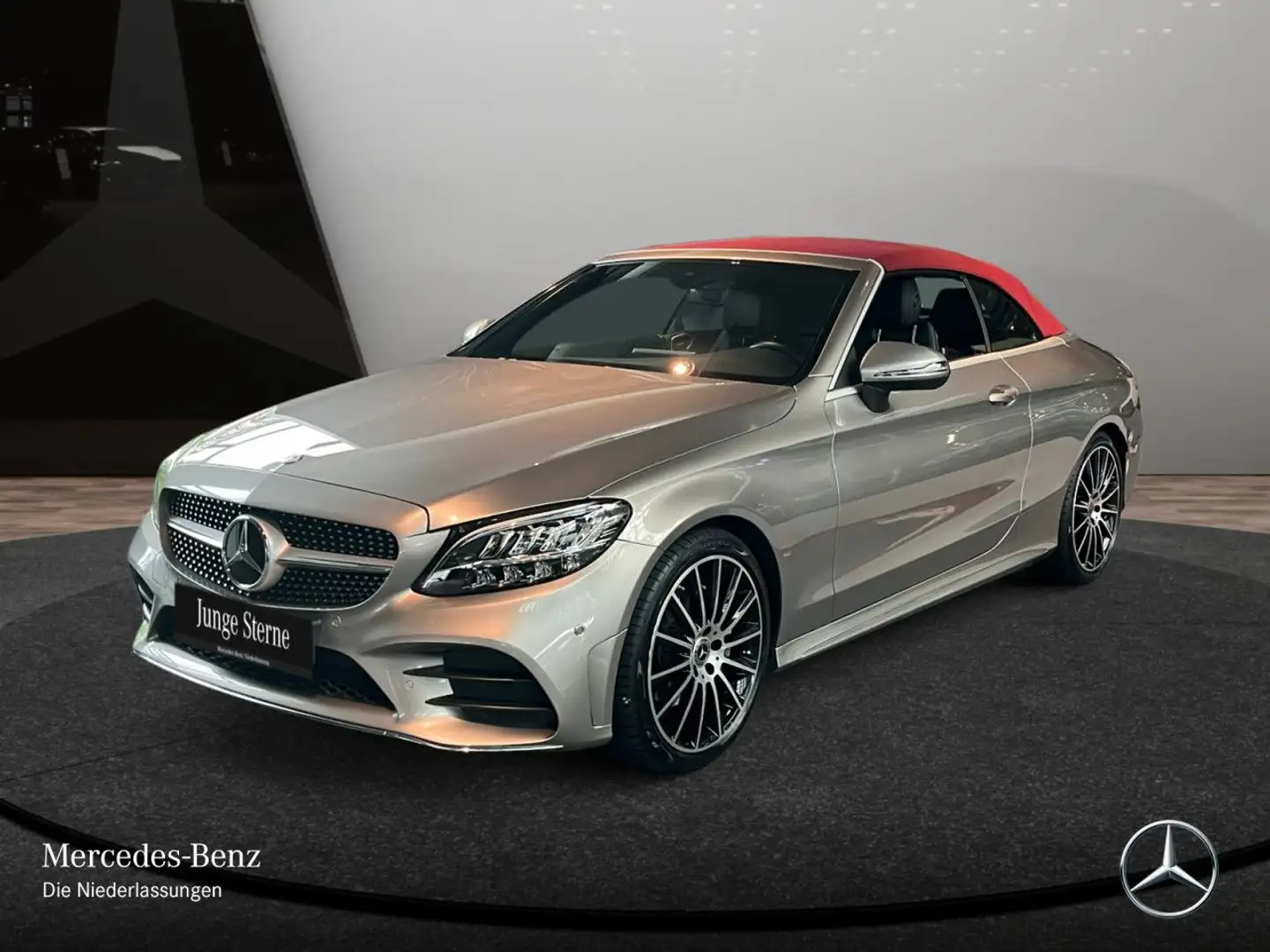 Mercedes-Benz C 200 Cabrio AMG+LED+KAMERA+19"+KEYLESS+9G Plateado - 2