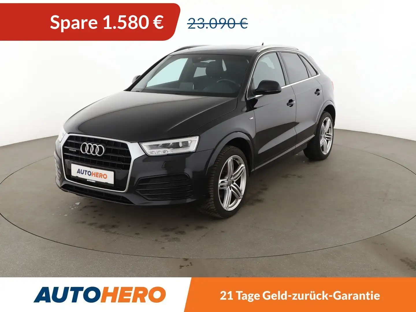 Audi Q3 2.0 TFSI quattro Sport Aut.*S-LINE*NAVI*LED*AHK* Black - 1