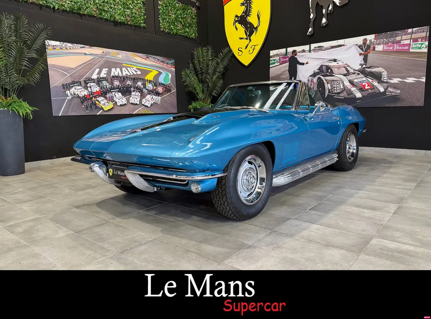 Corvette C2 Sting Ray Convertible 7.0L 427 Big Block Blau - 1