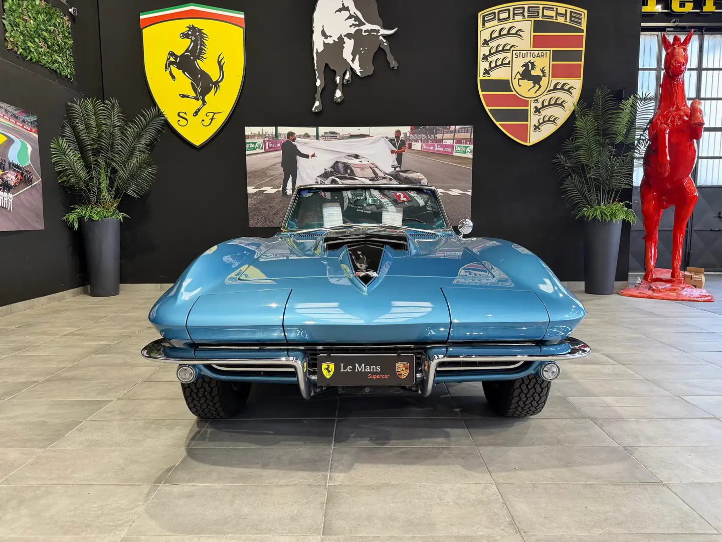 Corvette C2 Sting Ray Convertible 7.0L 427 Big Block Blau - 2