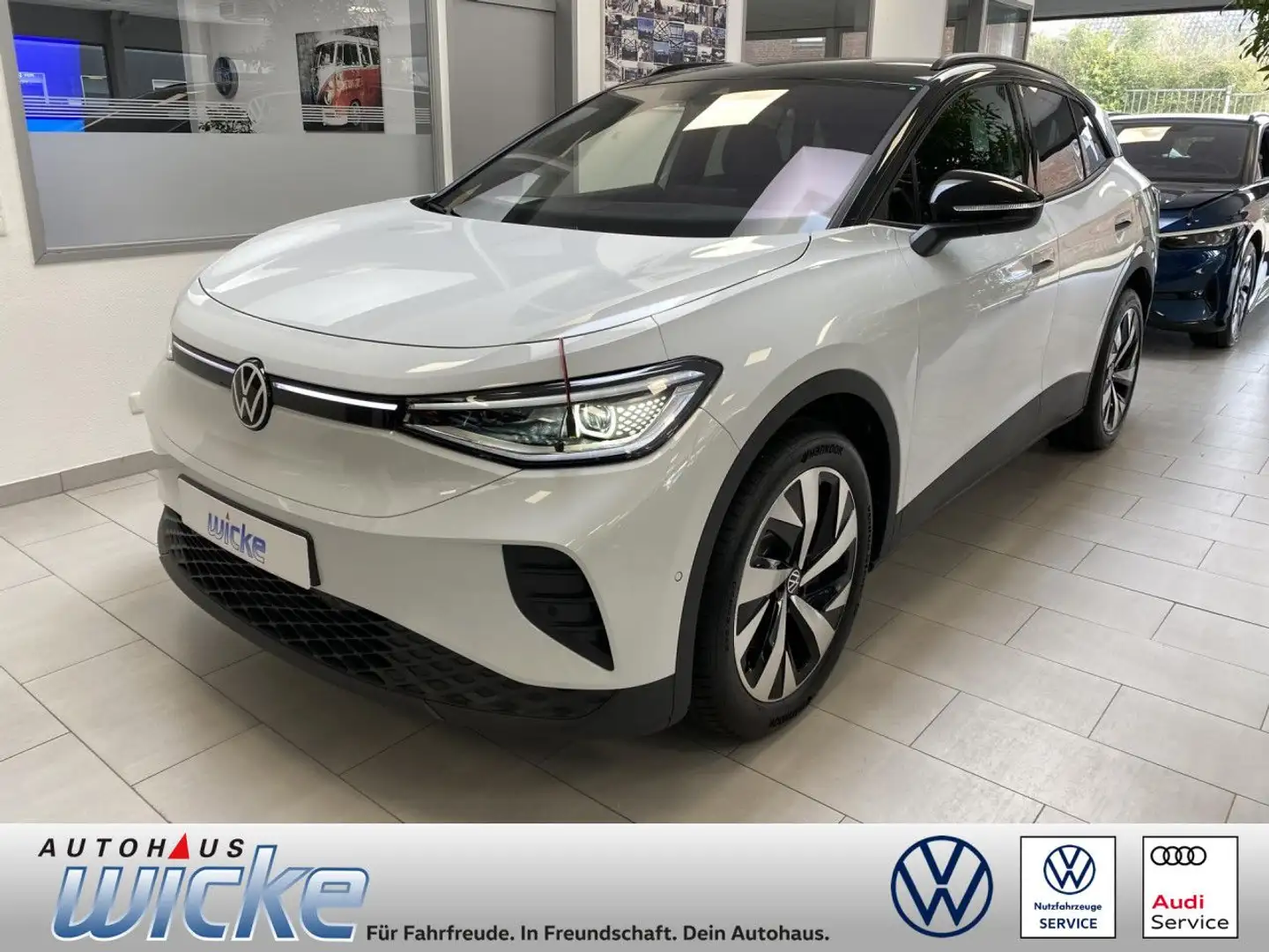 Volkswagen ID.4 Pro 210 kW Goal NAVI KLIMA AHK PDC KEYLESS RE Wit - 1