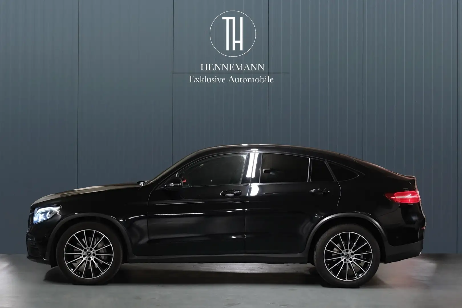 Mercedes-Benz GLC 350 d Coupé 4Matic*AMG*Burmester*AHK*360*ACC*voll* Schwarz - 2
