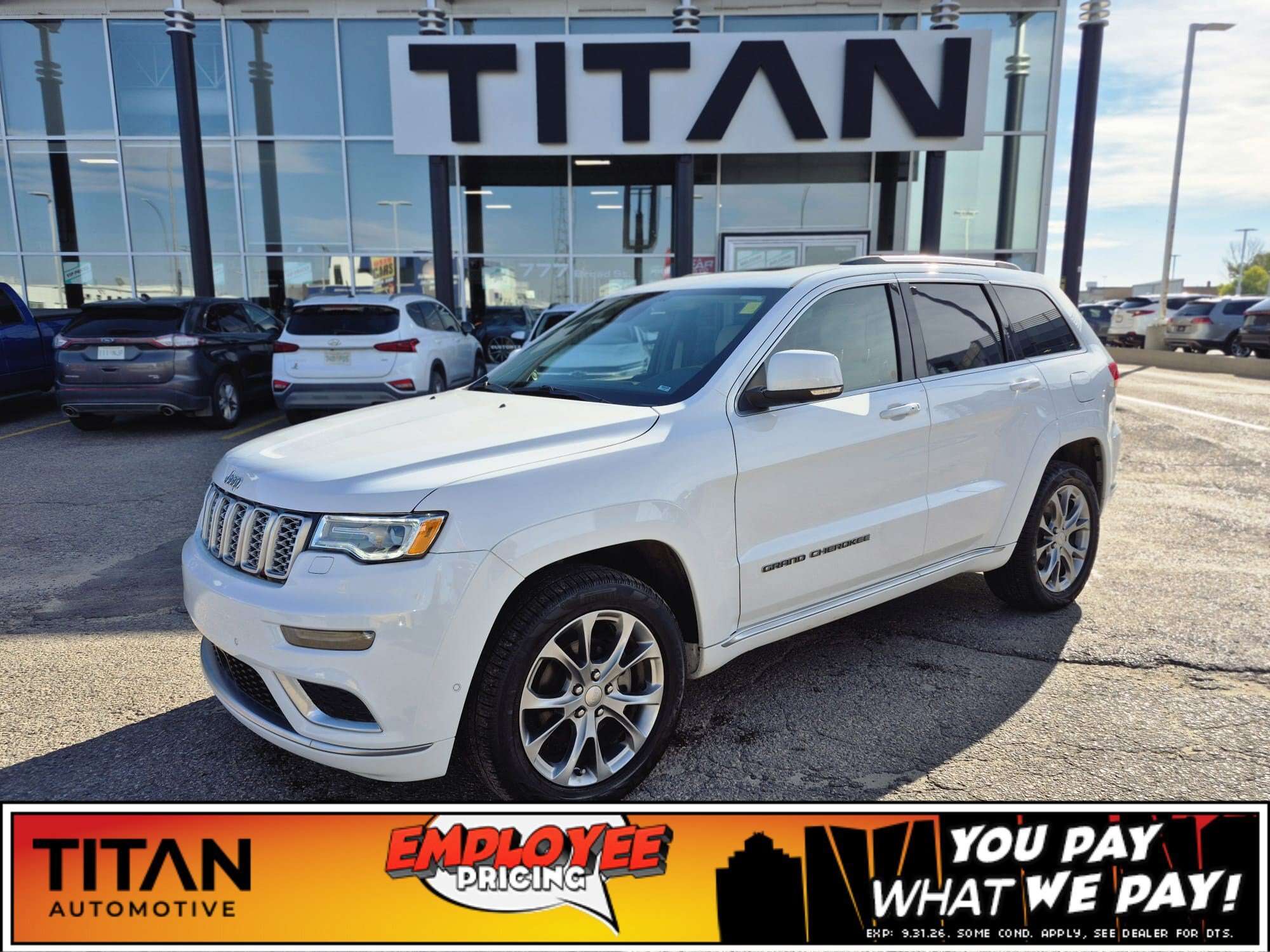 2019 Jeep Grand Cherokee Summit 4x4*Cooled Leather | Nav | Pano Roof | Htd