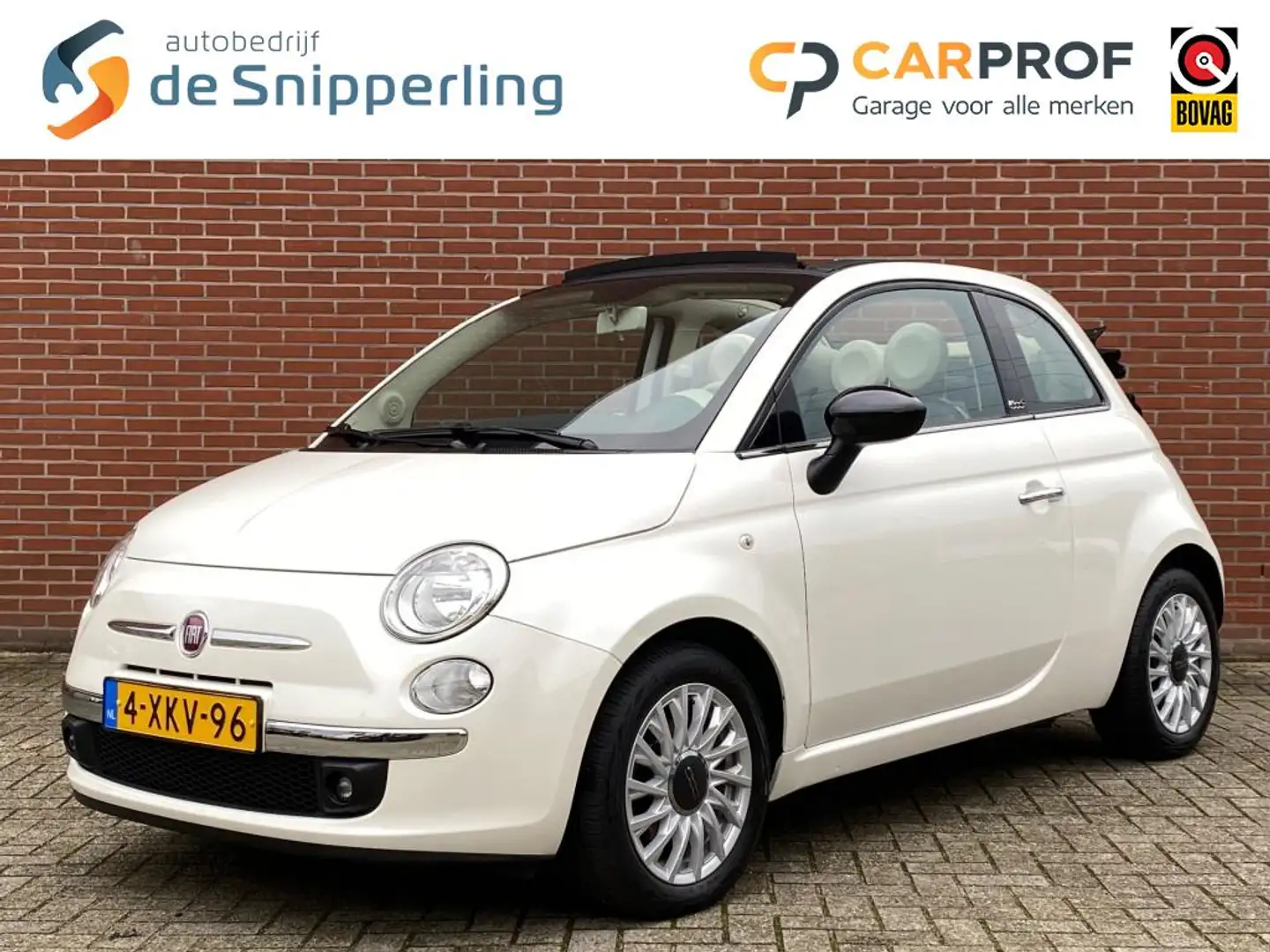 Fiat 500C 0.9 TWINAIR T 80PK CLIMA LEER PDC LMV BLUETOOTH Blanc - 1