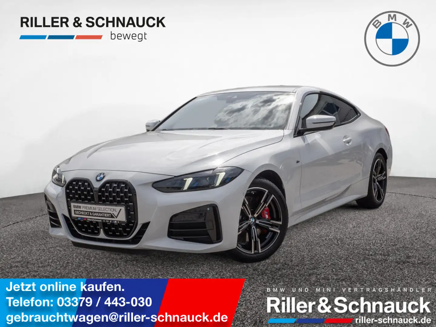 BMW 420 d Coupe xDrive M-Sport 360° HUD STANDHZ Weiß - 1