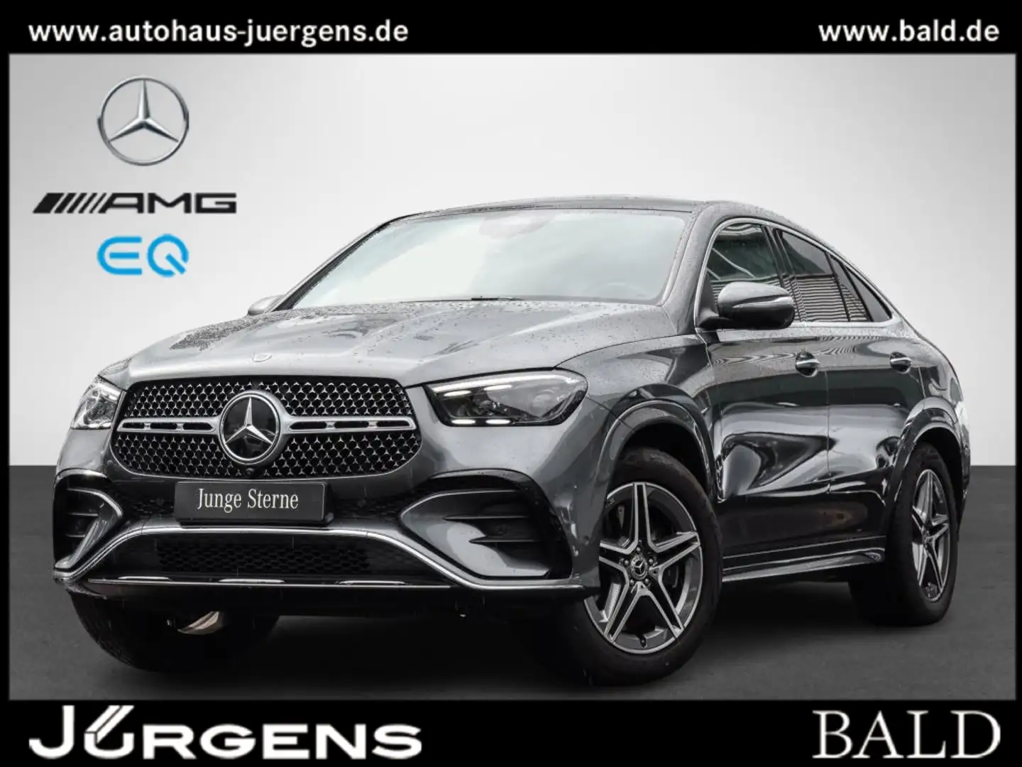 Mercedes-Benz GLE 350 de 4M Coupe AMG-Sport/Pano/AHK/360/Airm Gris - 1