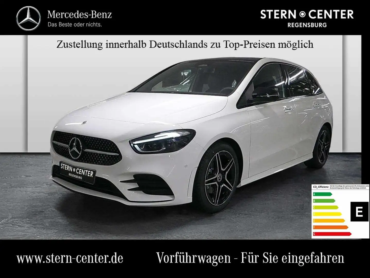 Mercedes-Benz B 200 AMG+DISTRONIC+MEMORY+PANO+AHK+MULTIBEAM+++ Weiß - 1