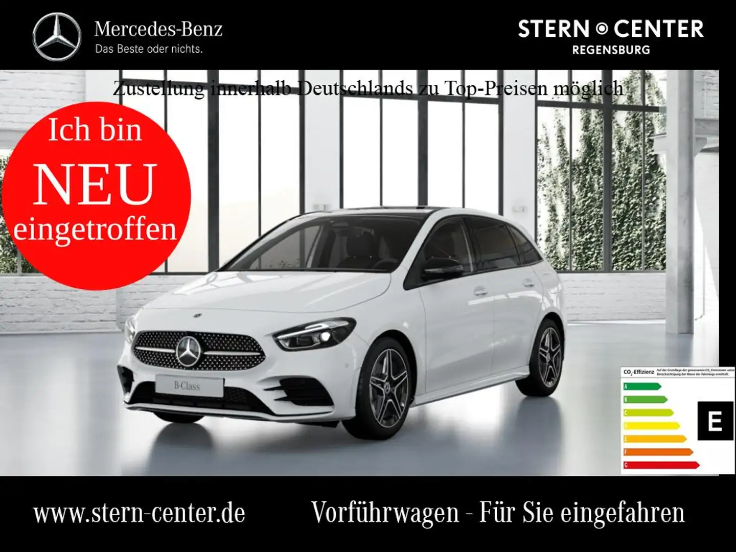 Mercedes-Benz B 200 AMG MBUX MBeam Night Ambiente LED Pano SHD Weiß - 1