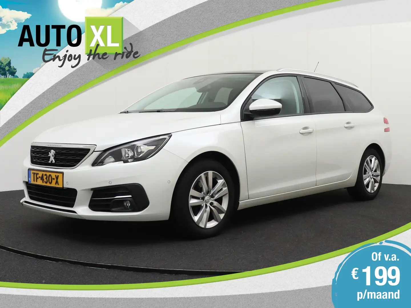 Peugeot 308 SW 1.2 111 PK Executive Pano-dak Dodehoek Climate Bianco - 1