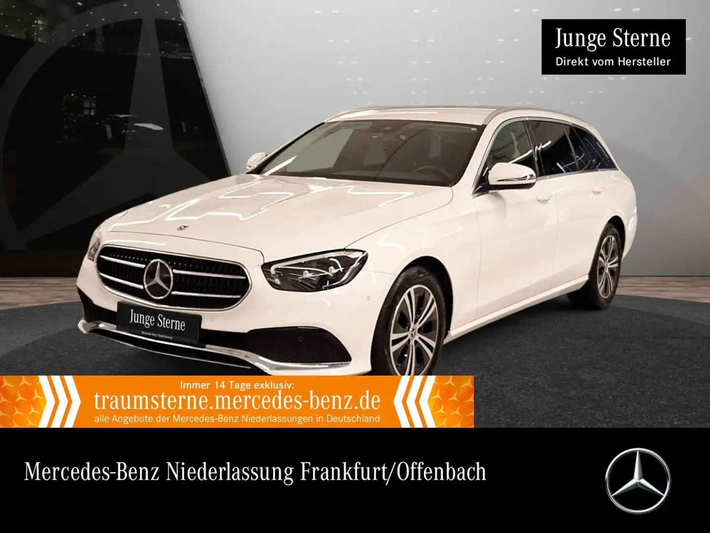 Mercedes-Benz E 220 d T 4M AVANTG+LED+KAMERA+SPUR+TOTW+9G Weiß - 1