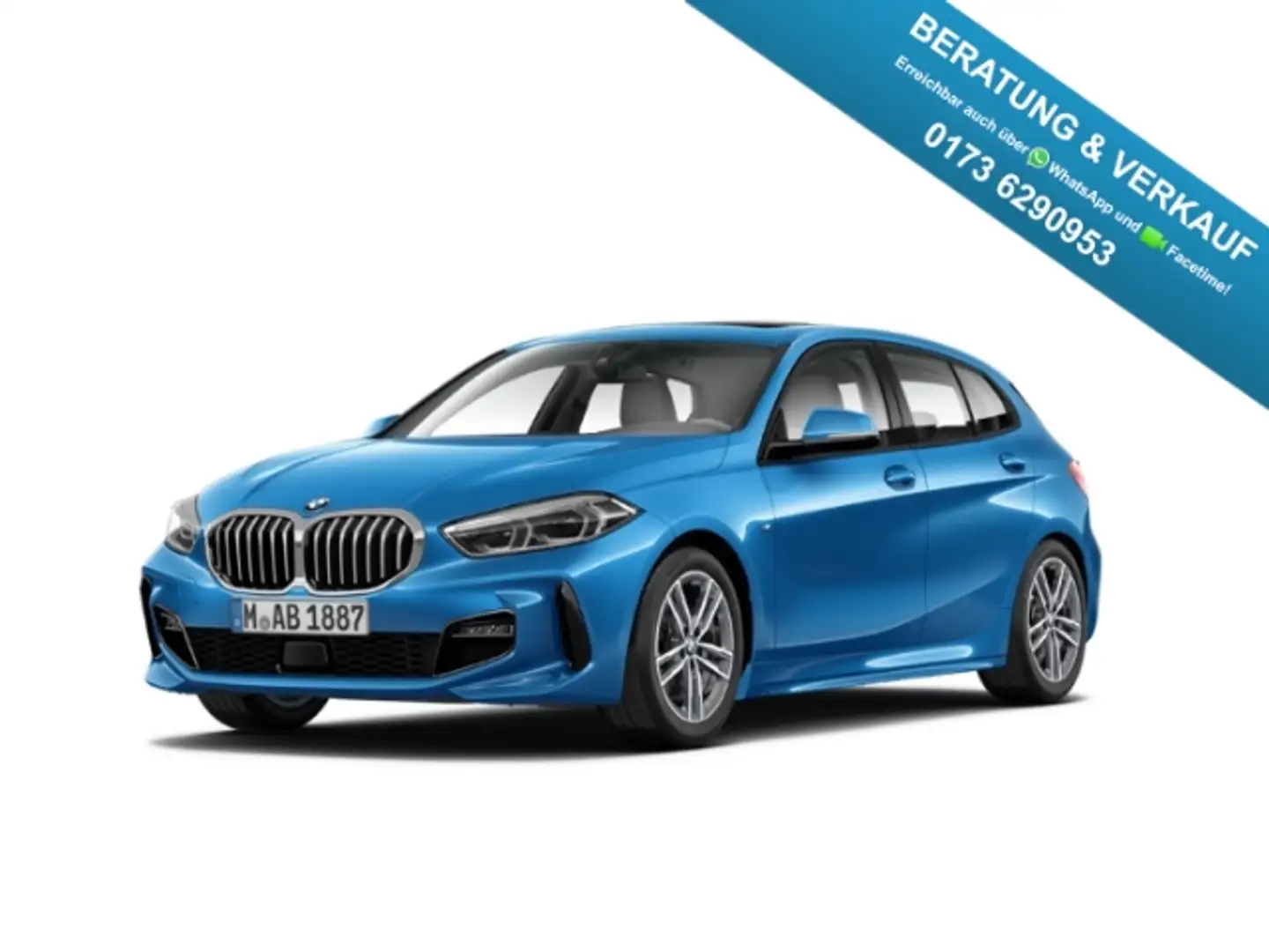 BMW 118 i Aut. M Sport LED Kamera Panorama HiFi SHZ Blau - 1