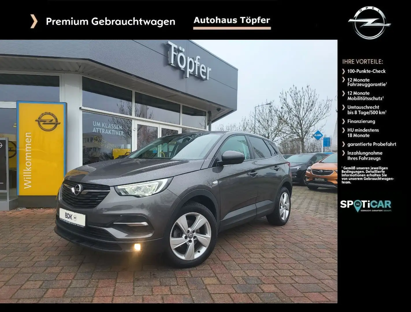 Opel Grandland X Edition "Design-Paket" aus 1.Hand Šedá - 1
