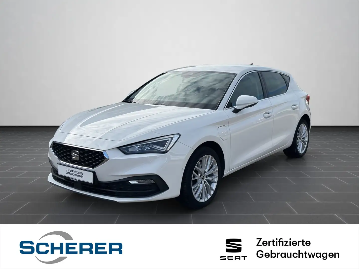 SEAT Leon 1.4 TSI e-Hybrid Xcellence RFK SHZ LED CARP Blanc - 1