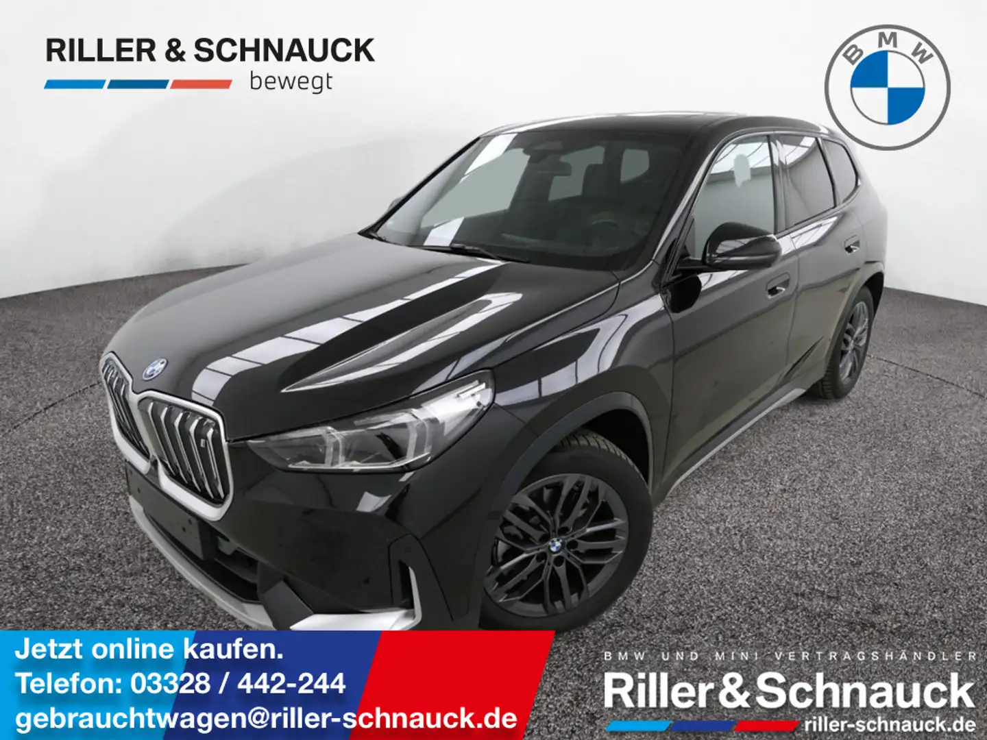 BMW iX1 xDrive30 xLine PANO+HUD+360°KAM+AKTIVSITZ Schwarz - 1
