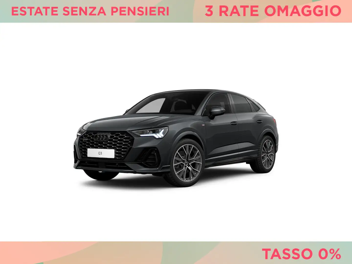 Audi Q3 sportback 40 2.0 tdi quattro 200cv s-tronic Grigio - 1