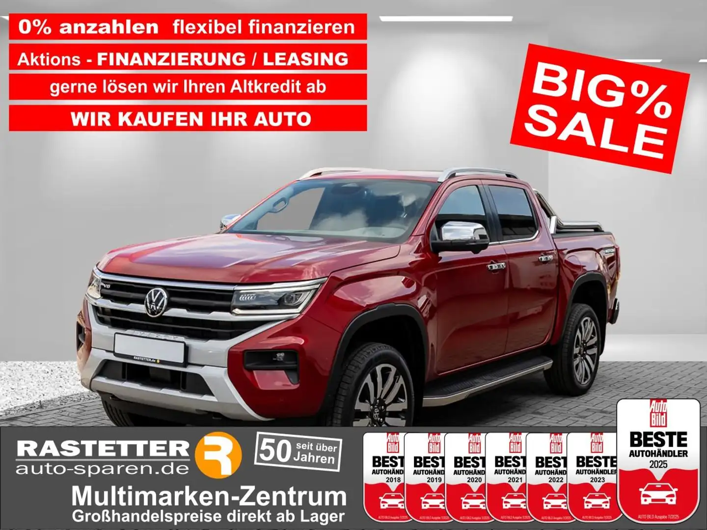 Volkswagen Amarok 3.0 TDI Aventura Styling+Standhzg+21Z+AHK+Leder+Ha Rood - 1