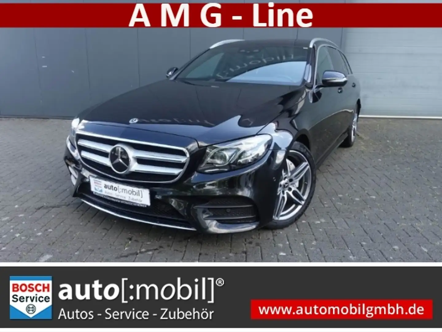 Mercedes-Benz E 220 T-Modell+AMG-Line+WIDESCREEN+NAVI+PANO Black - 1