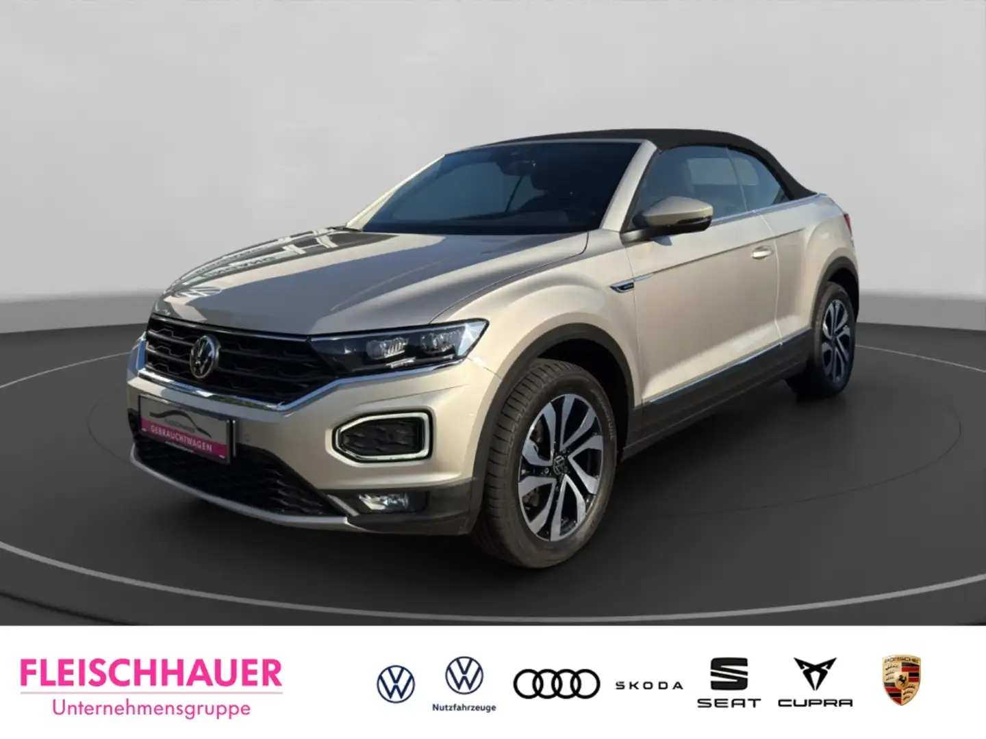 Volkswagen T-Roc Cabriolet Style 1.5 l TSI LED+ACC+NAVI+PDC V&H+ Silber - 1