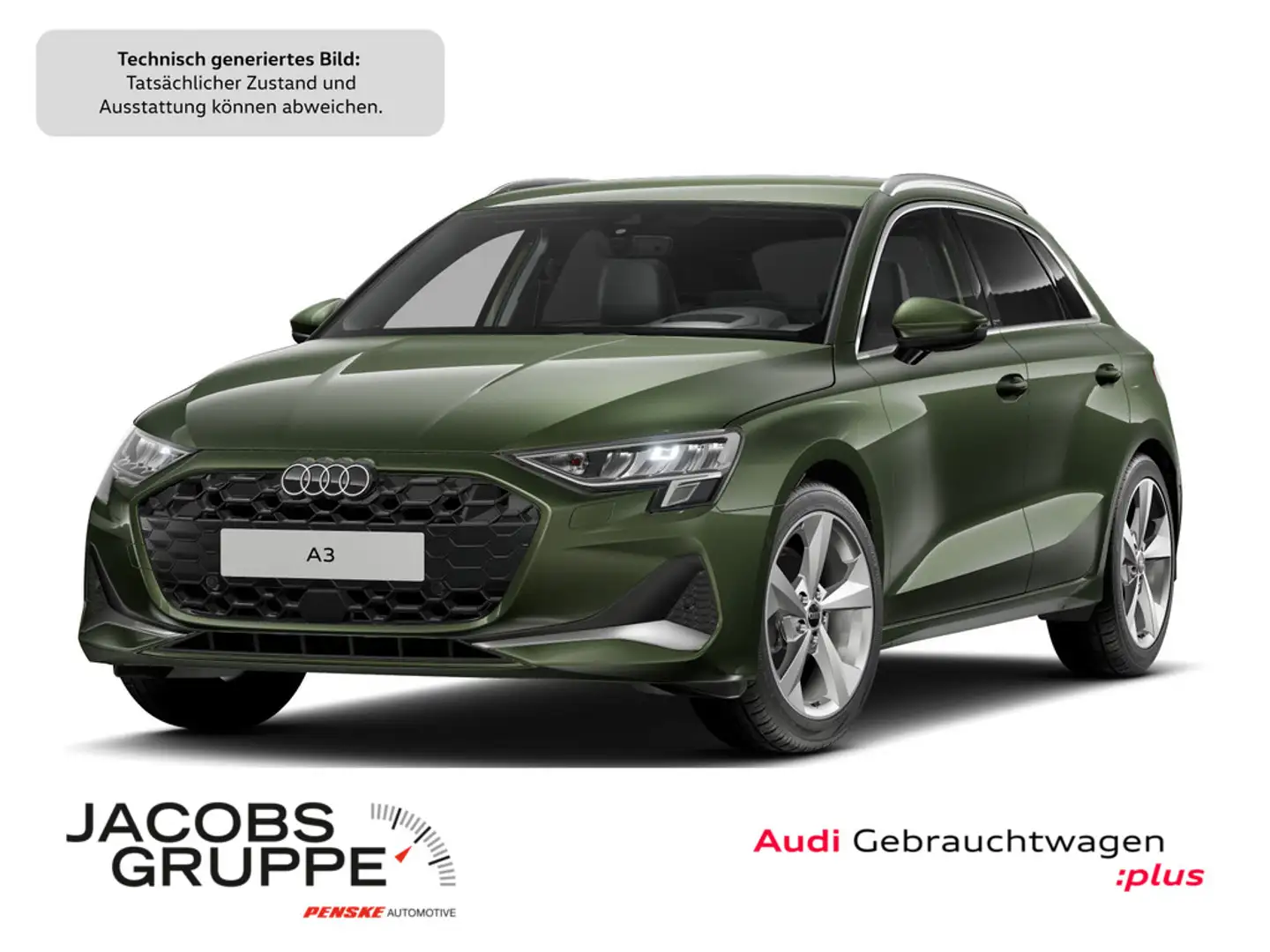 Audi A3 Sportback 30 TFSI S tronic Kamera/HuD/Navi/SONOS Grün - 1
