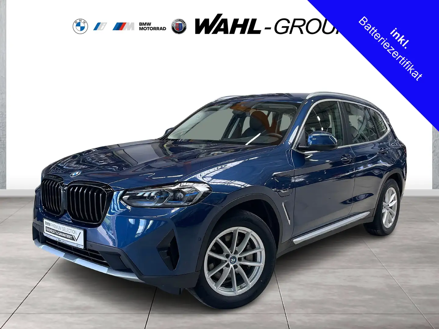 BMW X3 xDrive30e HEAD-UP LASER NAVI KEYLESS RFK ALU 18" Blau - 1