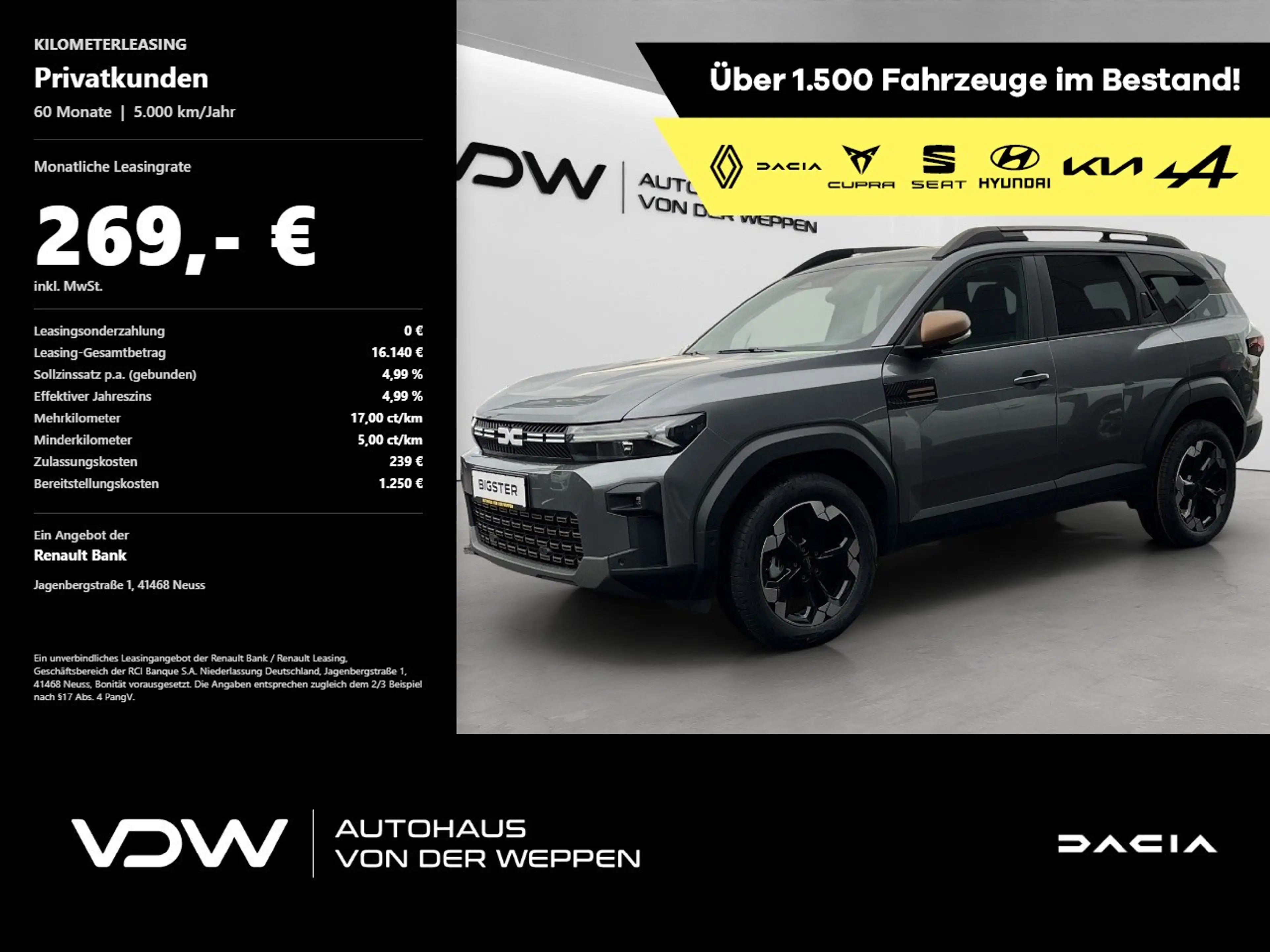 Dacia Bigster Extreme mild hybrid 140