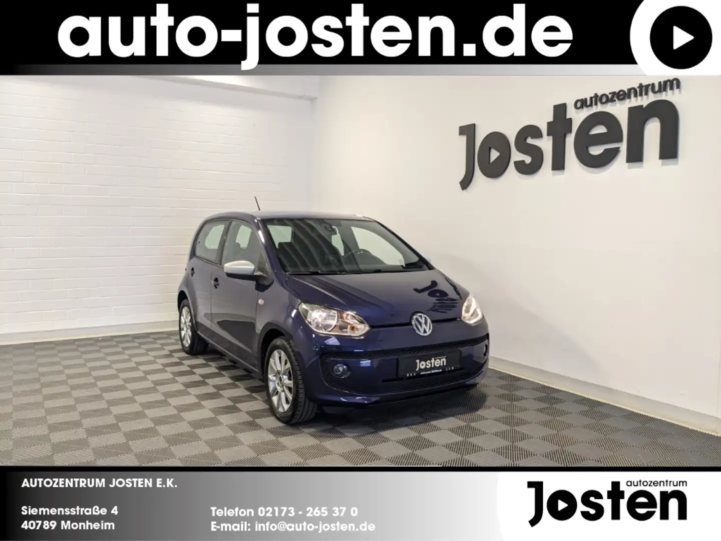 Volkswagen up! club 1.0 PDC Sitzhzg. Klima RCD 215 Modrá - 1