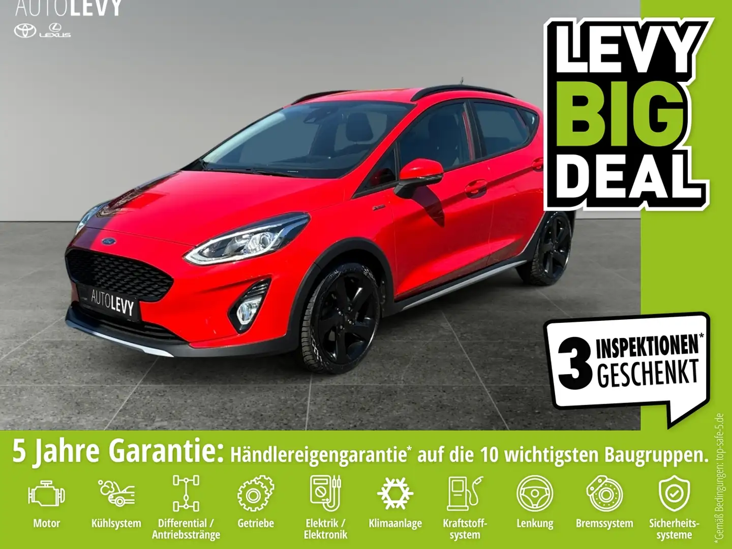 Ford Fiesta Active 1.0 EcoBoost *FLA*SpurH*LM*KlimaA* Rot - 1