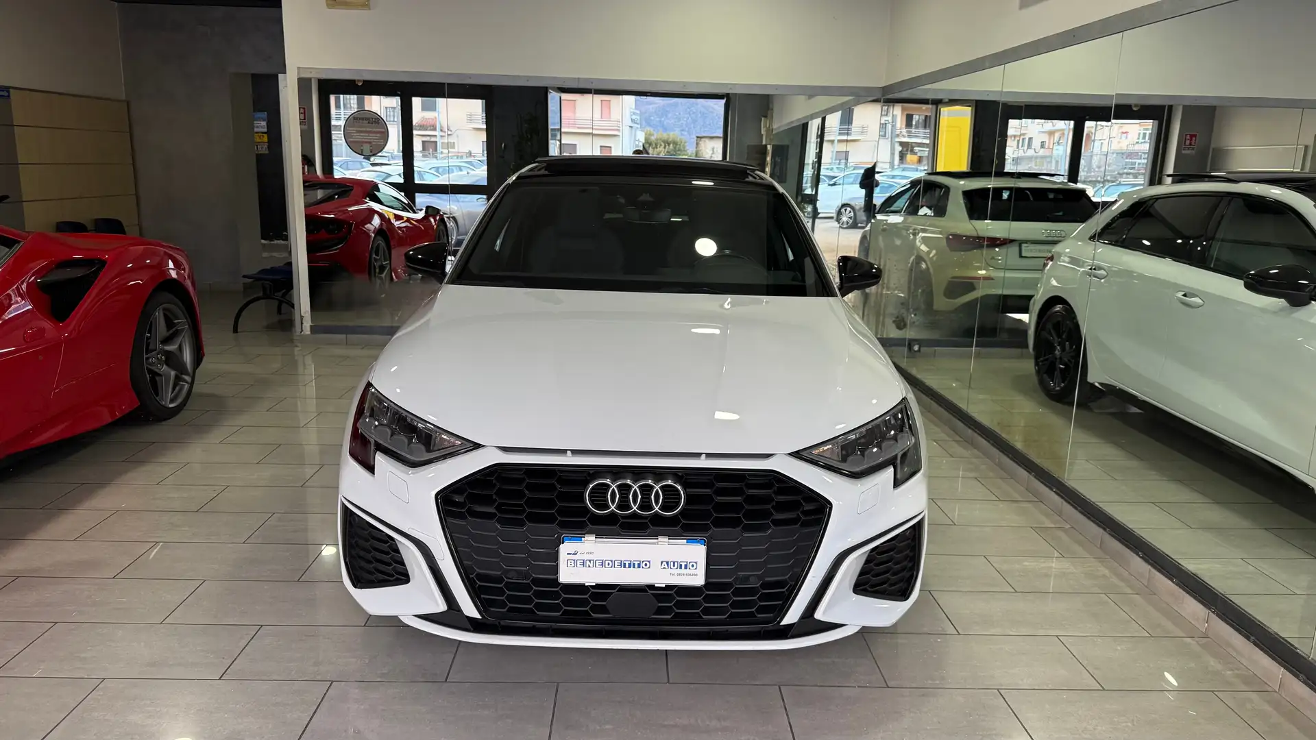 Audi A3 Sportback 35 2.0 tdi S line Edition Stronic TETTO Bianco - 1