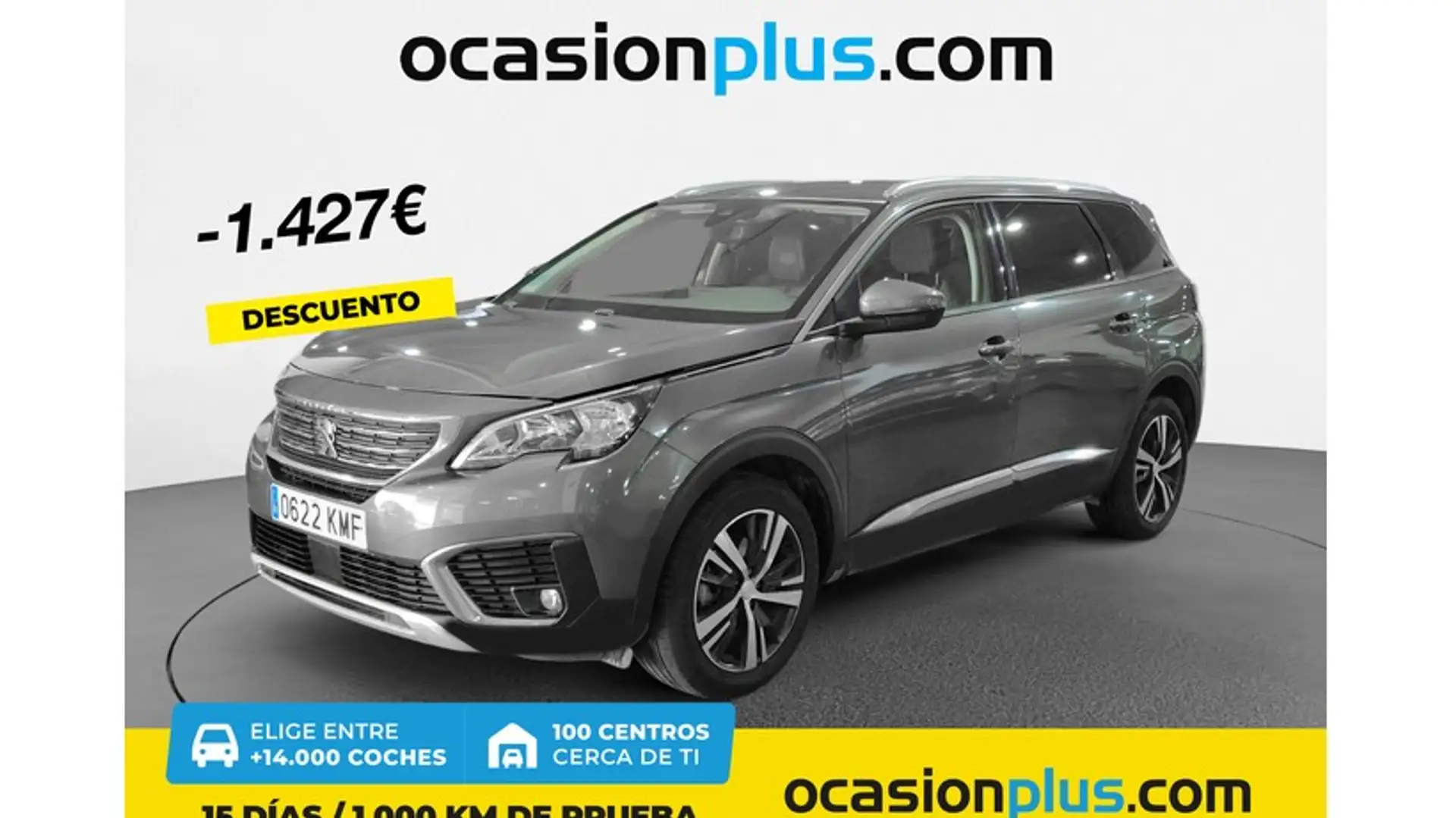 Peugeot 5008 1.6 BlueHDI Allure 7 pl. 120 Argent - 1