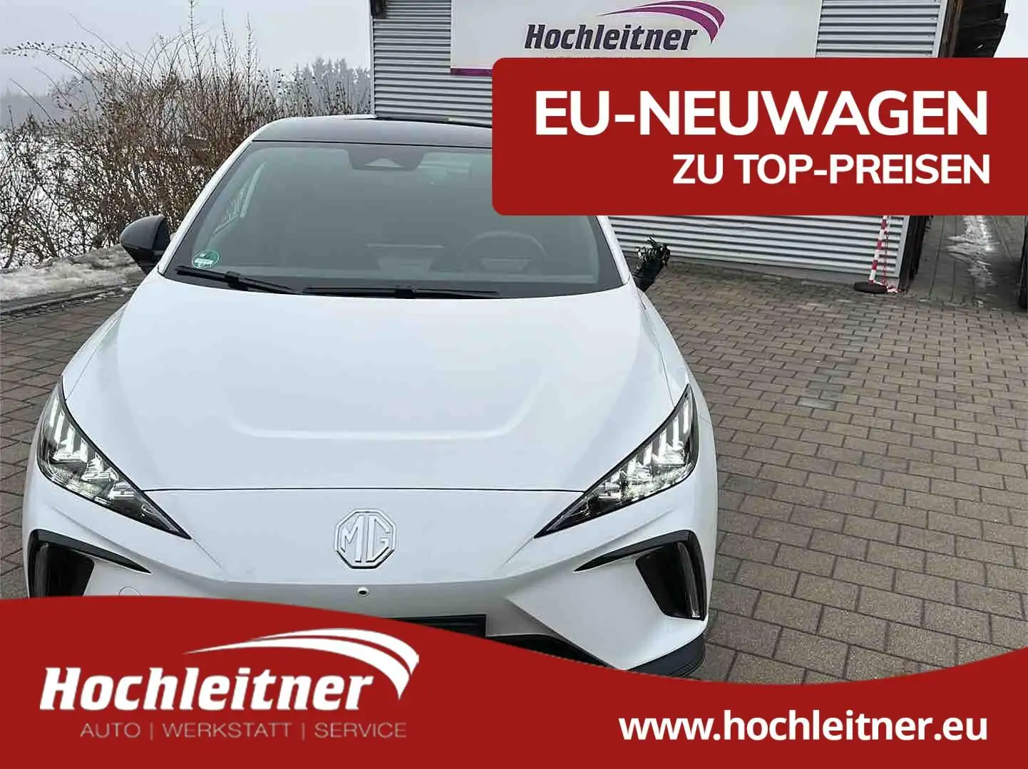 MG MG4 MG MG4 Luxury 64 kWh*Klimaaut*SH*e-Sitze*Teilleder Blanc - 1