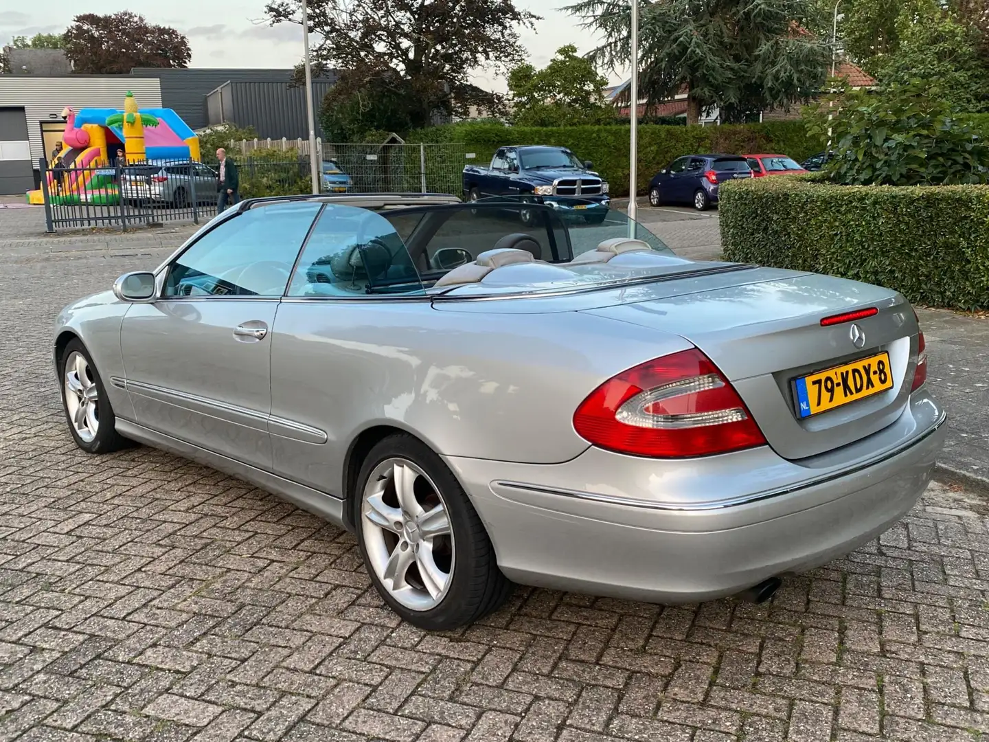 Mercedes-Benz CLK 200 Cabrio K. Avantgarde 2003 leer! 6-bak! windscherm! Silber - 2