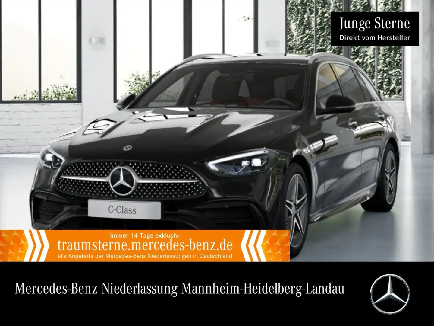 Mercedes-Benz C 300 d T AMG+360+LED+TOTW+KEYLESS+9G Schwarz - 1