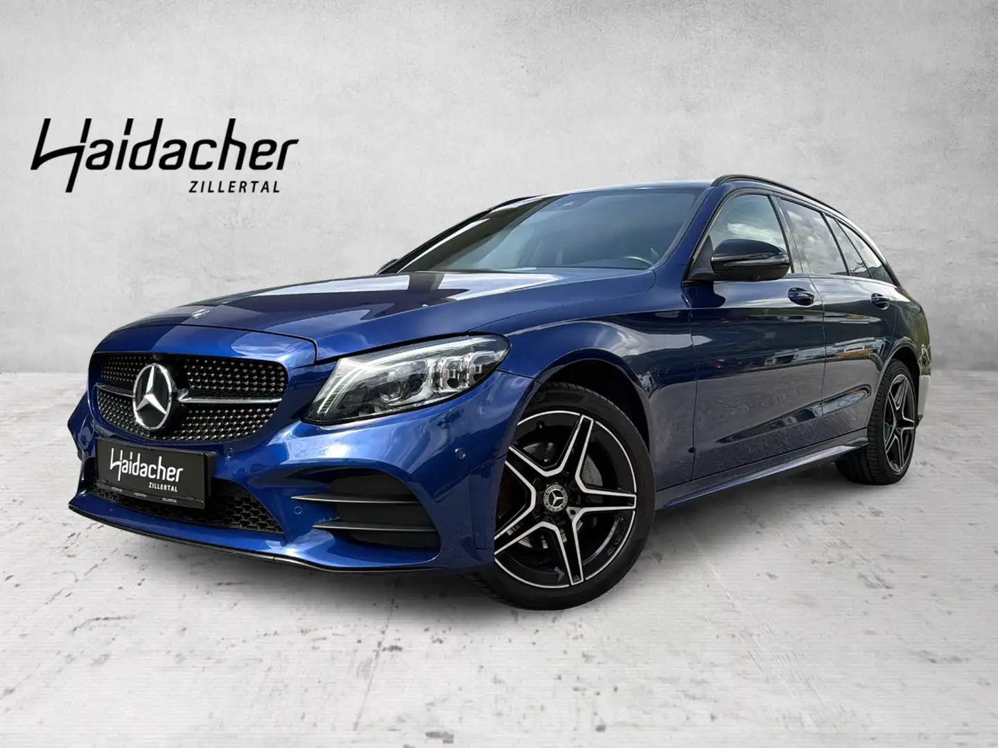 Mercedes-Benz C 220 d 4MATIC T-Modell AMG Night Mbeam AUT 360 Blau - 1