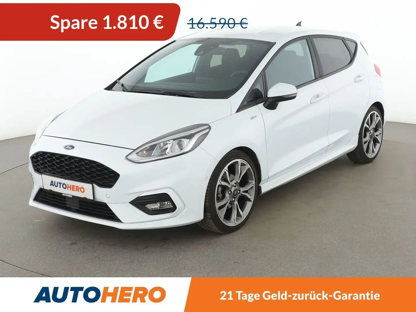 Ford Fiesta 1.0 EcoBoost Mild-Hybrid ST-Line*PDC*SHZ*TEMPO* Blanc - 1