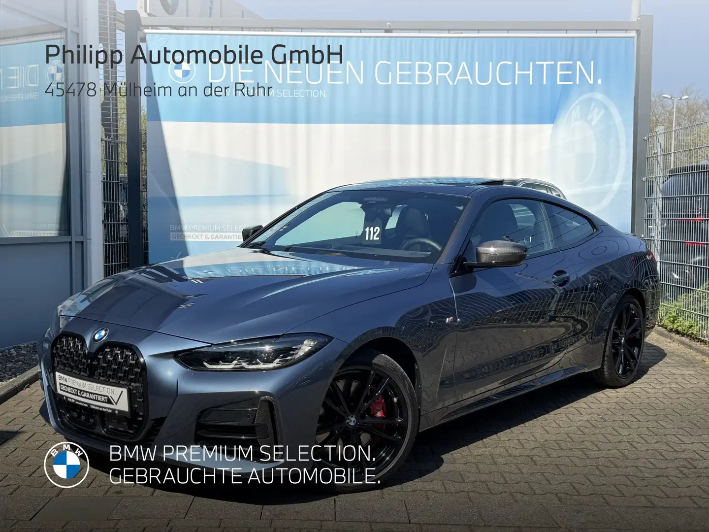 BMW 440 M440i xDrive Coupe M-Sport Carbon-Pak h&k Glasdach Blau - 2
