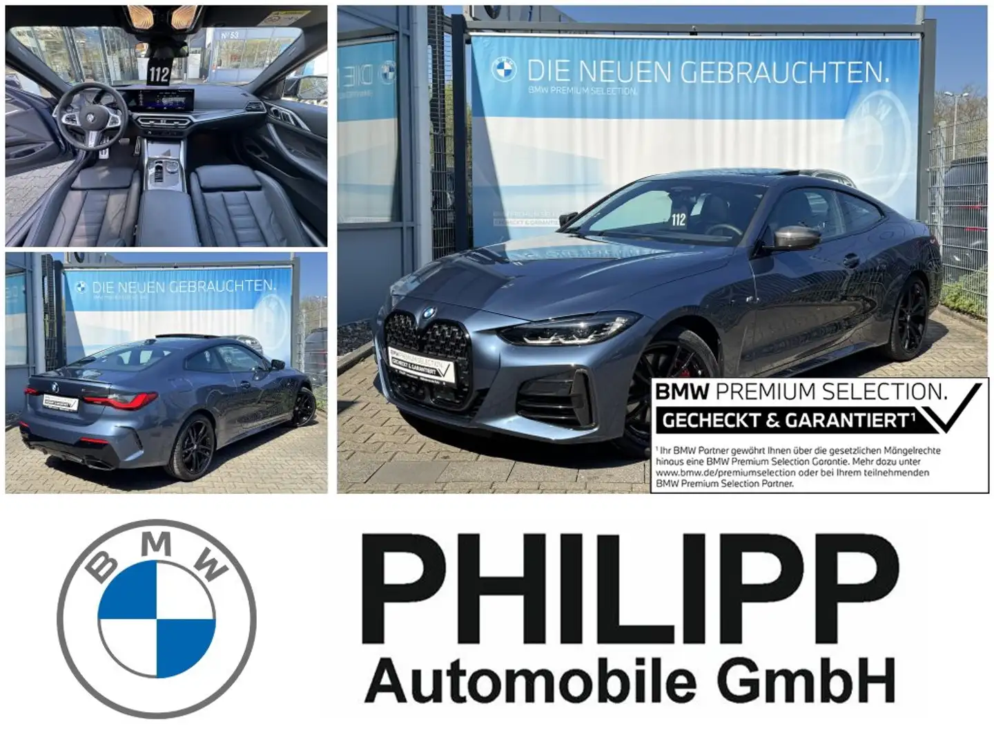 BMW 440 M440i xDrive Coupe M-Sport Carbon-Pak h&k Glasdach Blau - 1