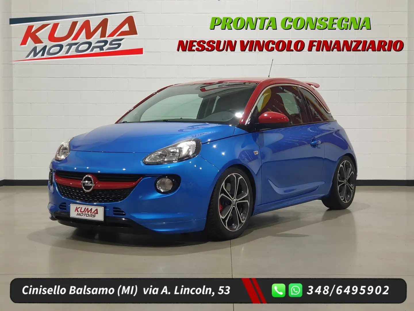 Opel Adam S 1.4 150cv 6m RECARO/ASSETTO/TAGLIANDI Blau - 1