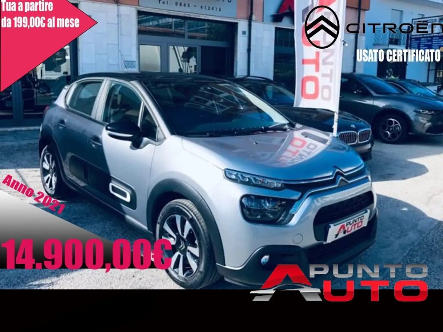Citroen C3 BlueHDi 100 S&S C-Series- TELECAM Gris - 1