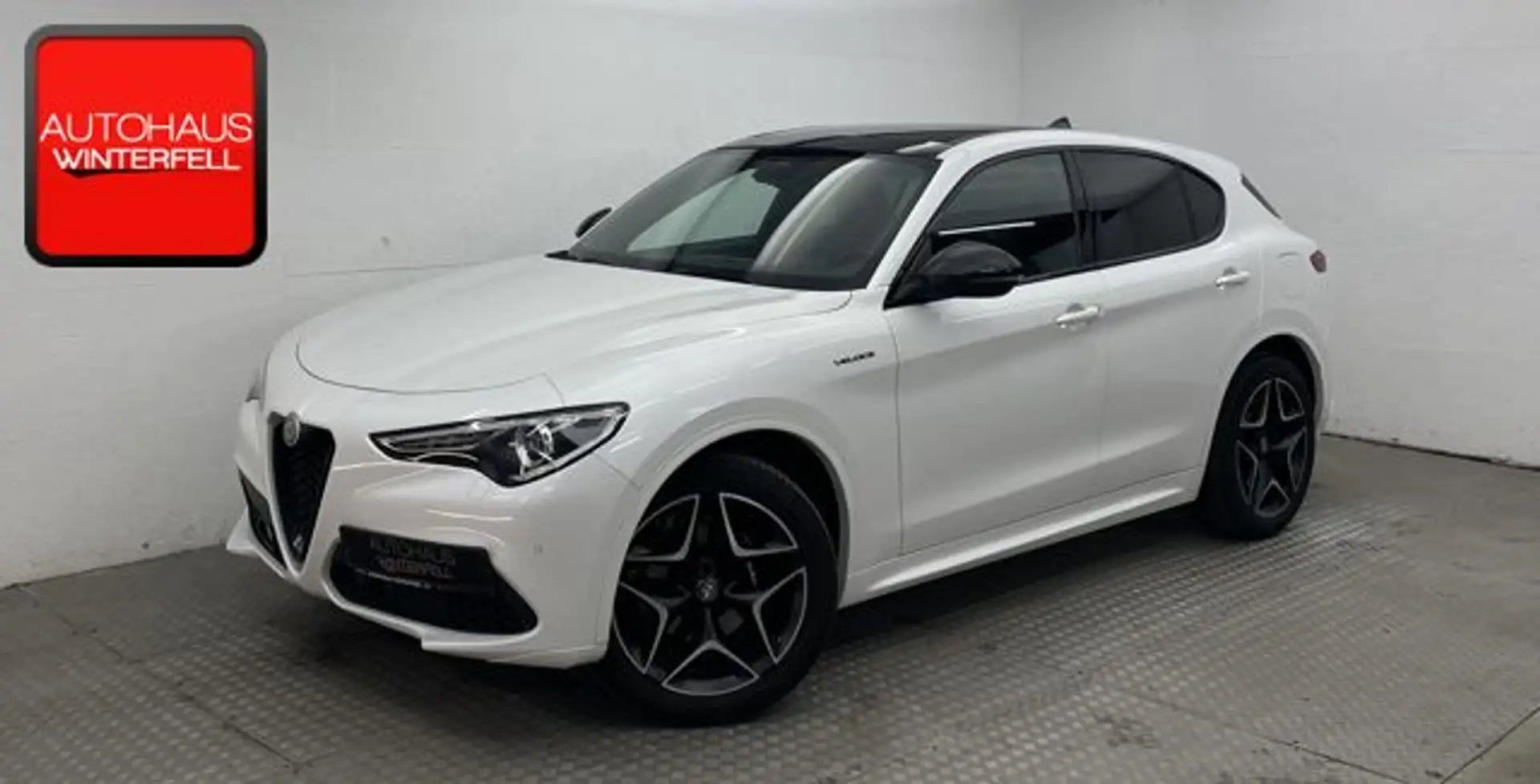 Alfa Romeo Stelvio Veloce Q4 GLASDACH+POTENZA+MEMO+AHK+ White - 1
