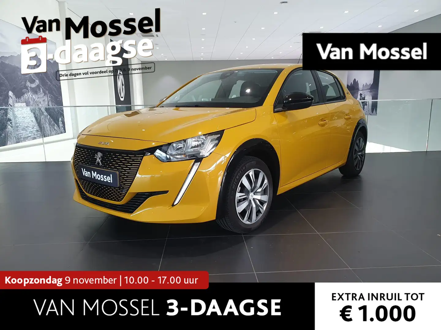 Peugeot e-208 EV Active 50 kWh Yellow Edition | Climate control Geel - 1