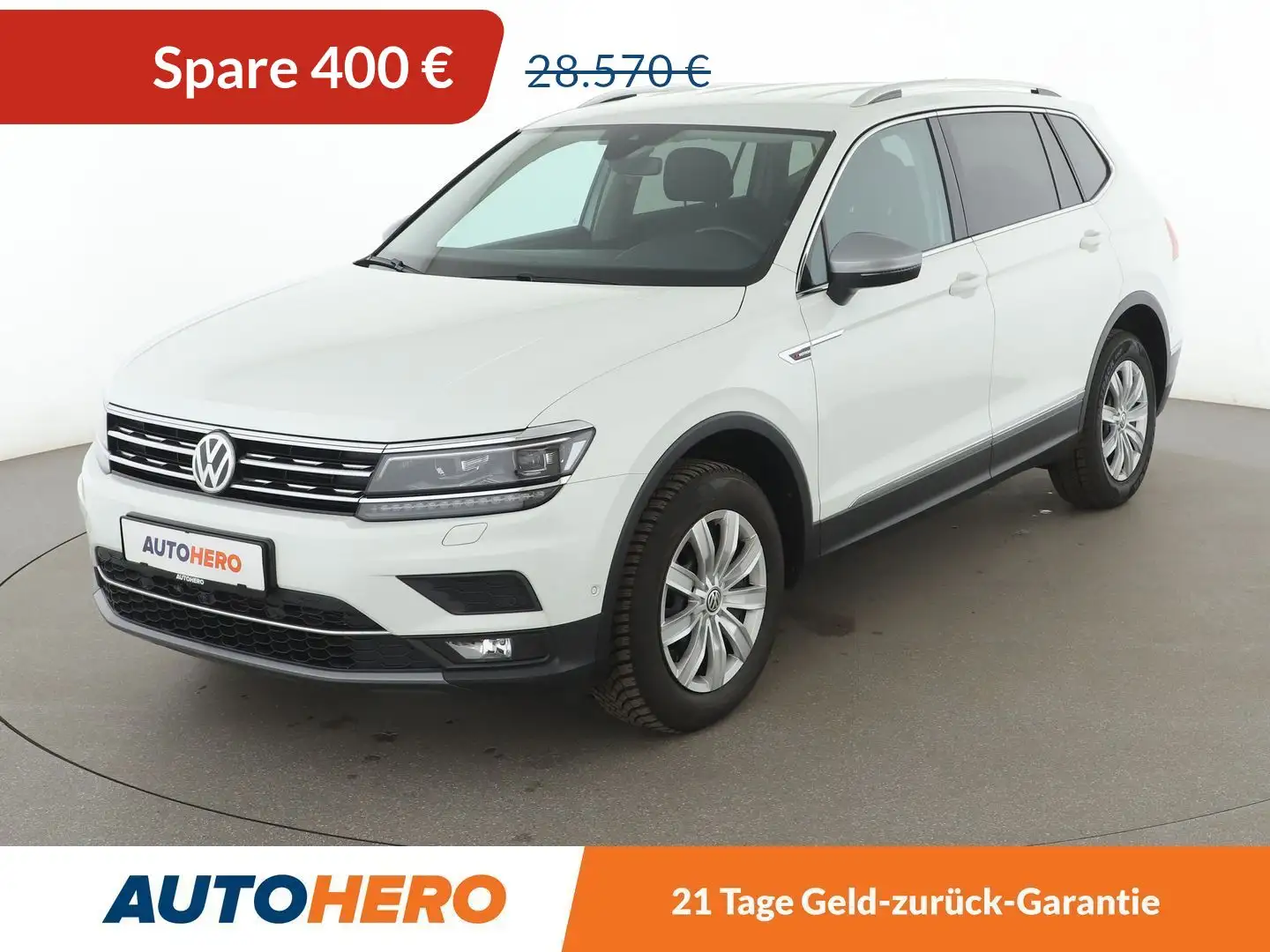 Volkswagen Tiguan Allspace 2.0 TDI Highline 4Motion Aut.*NAVI*LED*ACC*CAM*PDC Weiß - 1