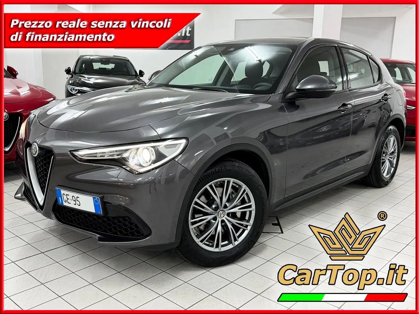 Alfa Romeo Stelvio 2.2 TD 190 CV BUSINESS Q4 DISTRIBUZIONE ESEGUITA Grigio - 1