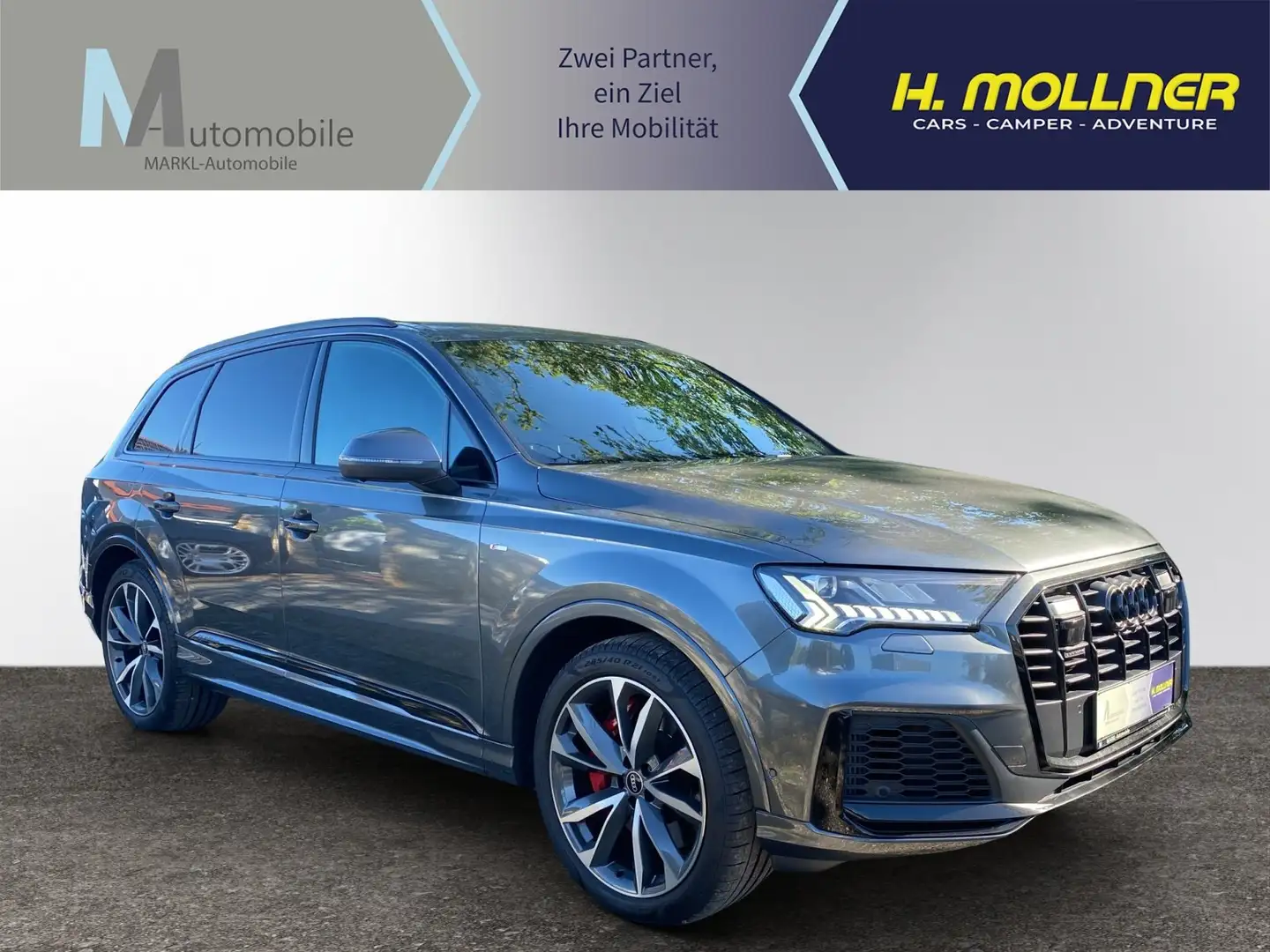 Audi Q7 55 TFSI e quattro S line Grau - 1