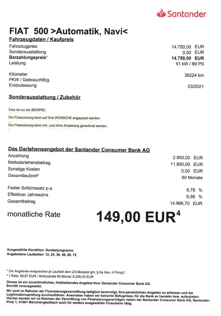 Fiat 500 1.2 8V RockStar S&SAUT/PANO/NAVI/SPORT Weiß - 2