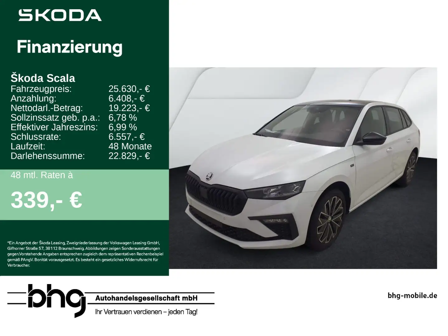 Skoda Scala 1.0 TSI DSG Drive Weiß - 1