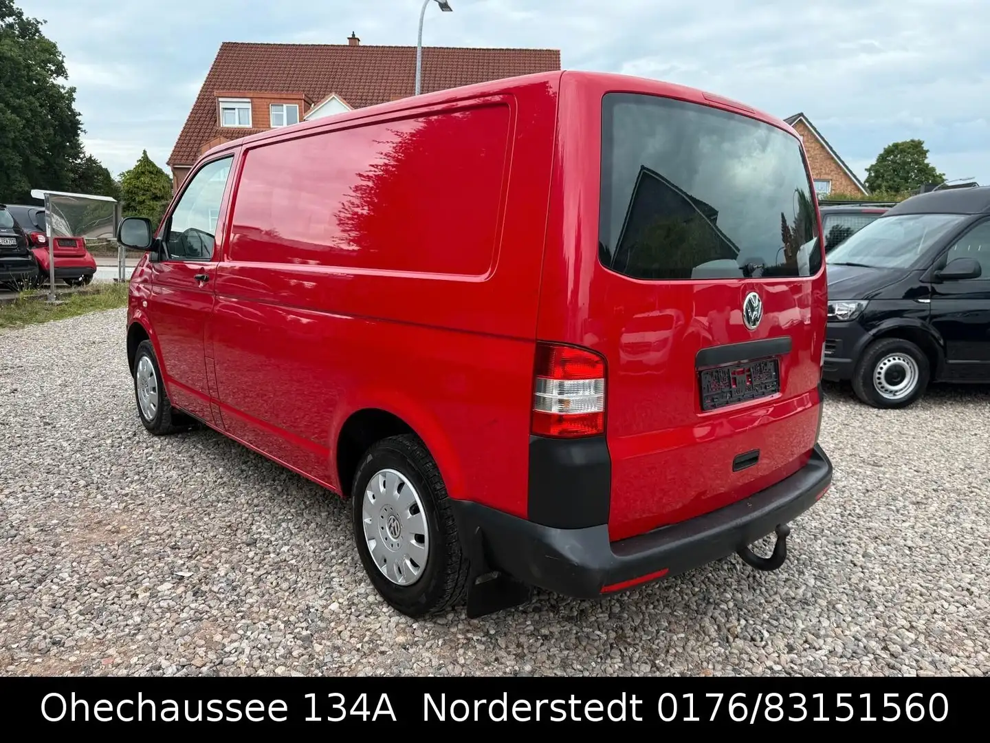 Volkswagen T5 Transporter Kasten  2.0TDI 114HK Top Zustand Rot - 2