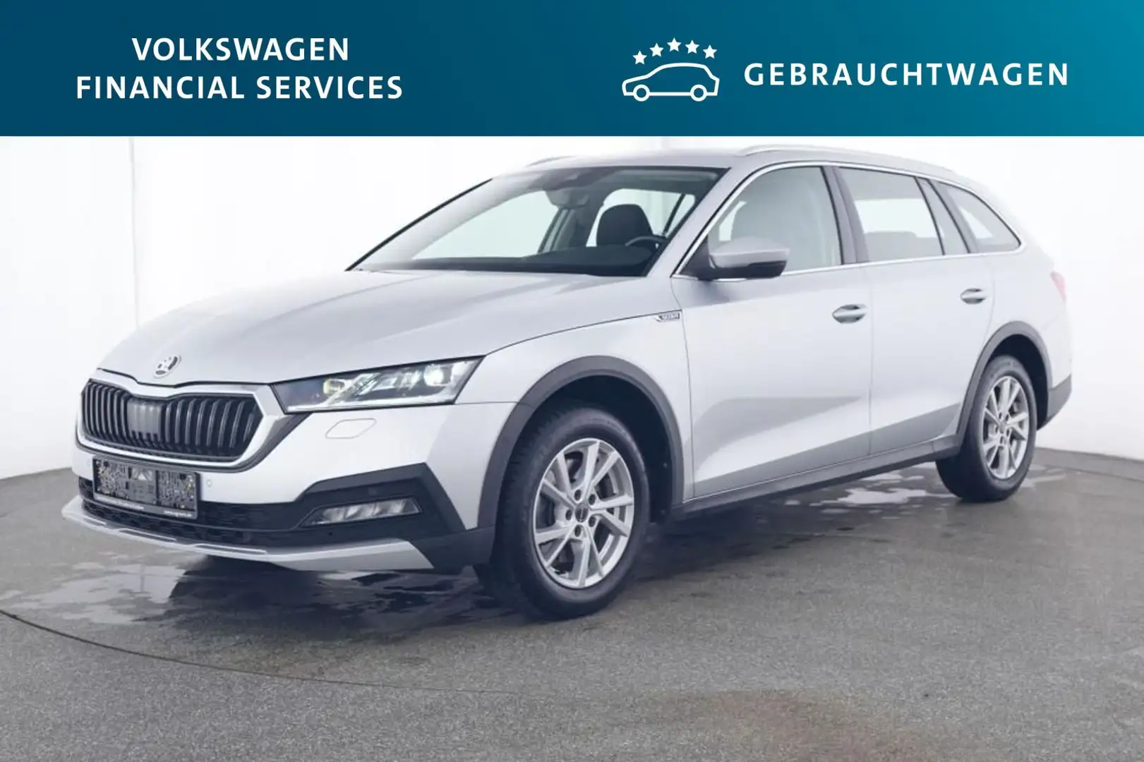 Skoda Octavia Combi Scout 4x4 2.0 TDI DSG AHK*RFK*PDC Argent - 1