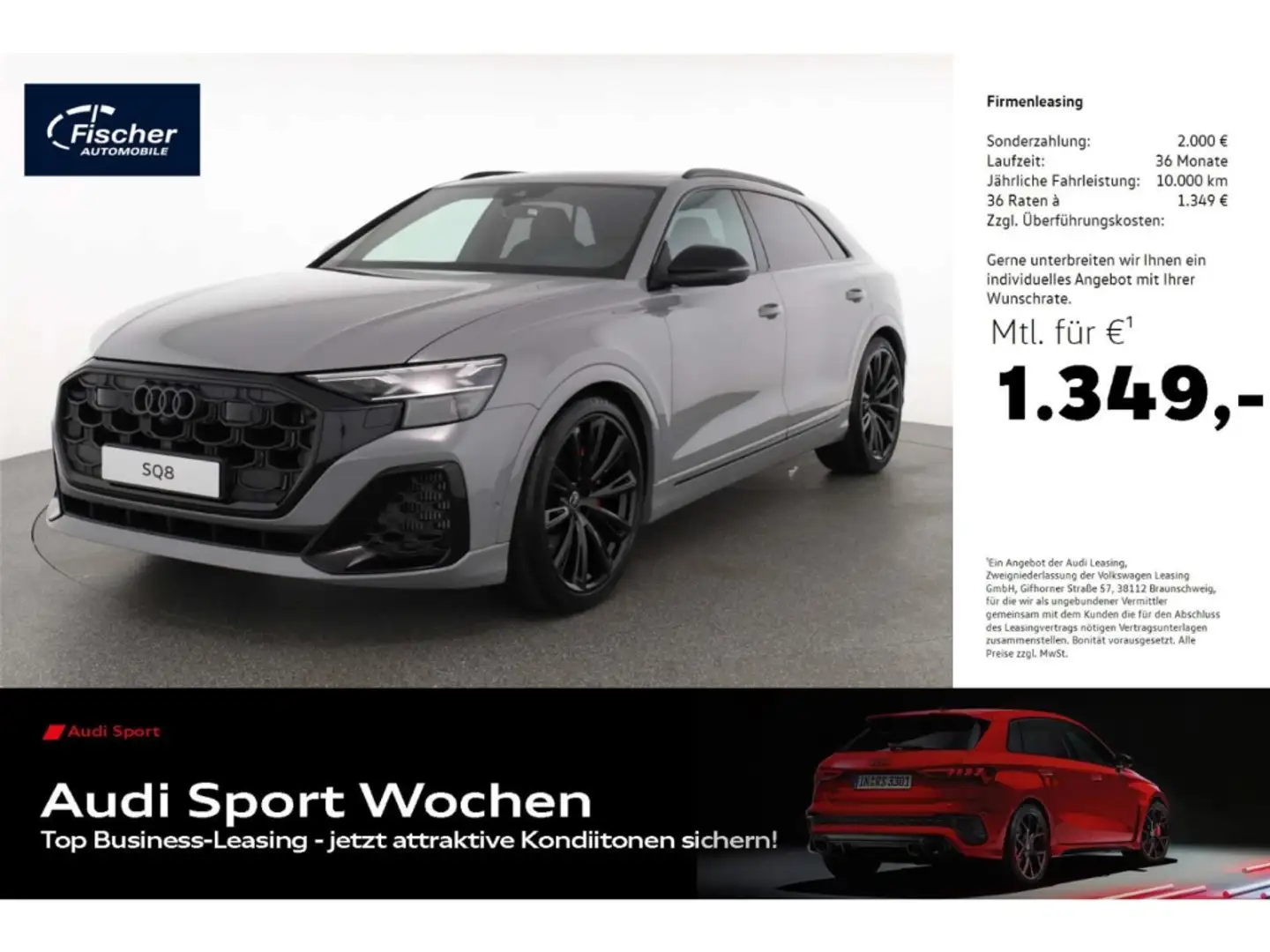 Audi SQ8 TFSI quattro LP: 137.147,- /Head-up Display Gris - 1